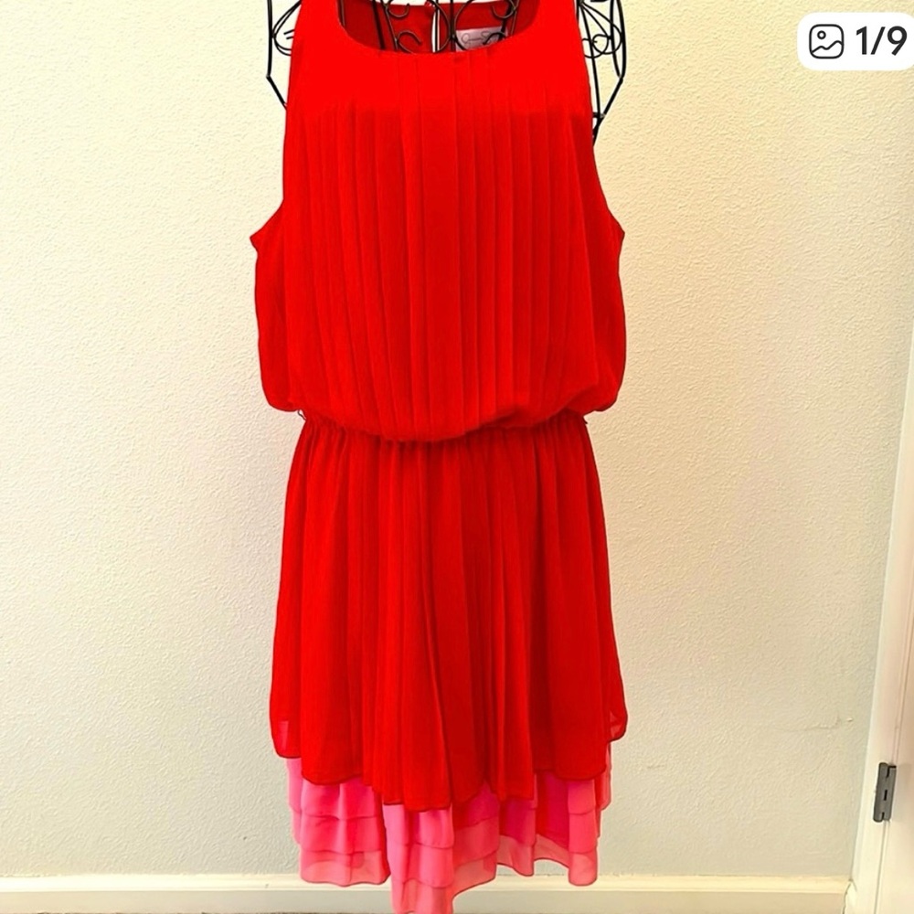 Red and Pink dress